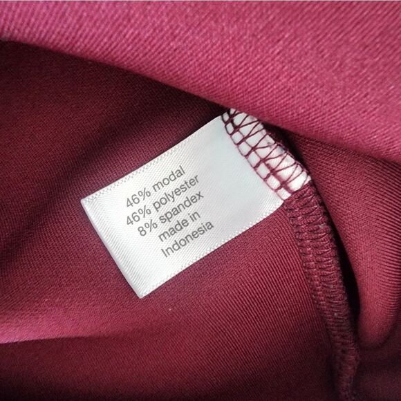 Lane Bryant Burgundy Wide Leg High Rise Pants New Without Tags - Picture 9 of 11